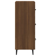 Sideboard Braun Eichen-Optik 34,5x34x90 cm Holzwerkstoff