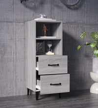 Sideboard Grau Sonoma 34,5x34x90 cm Holzwerkstoff