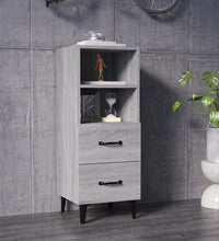 Sideboard Grau Sonoma 34,5x34x90 cm Holzwerkstoff