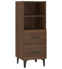Sideboard Braun Eichen-Optik 34,5x34x90 cm Holzwerkstoff