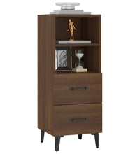 Sideboard Braun Eichen-Optik 34,5x34x90 cm Holzwerkstoff