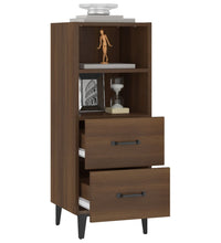 Sideboard Braun Eichen-Optik 34,5x34x90 cm Holzwerkstoff