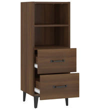 Sideboard Braun Eichen-Optik 34,5x34x90 cm Holzwerkstoff
