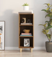 Sideboard Braun Eichen-Optik 34,5x32,5x90 cm Holzwerkstoff