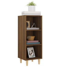 Sideboard Braun Eichen-Optik 34,5x32,5x90 cm Holzwerkstoff