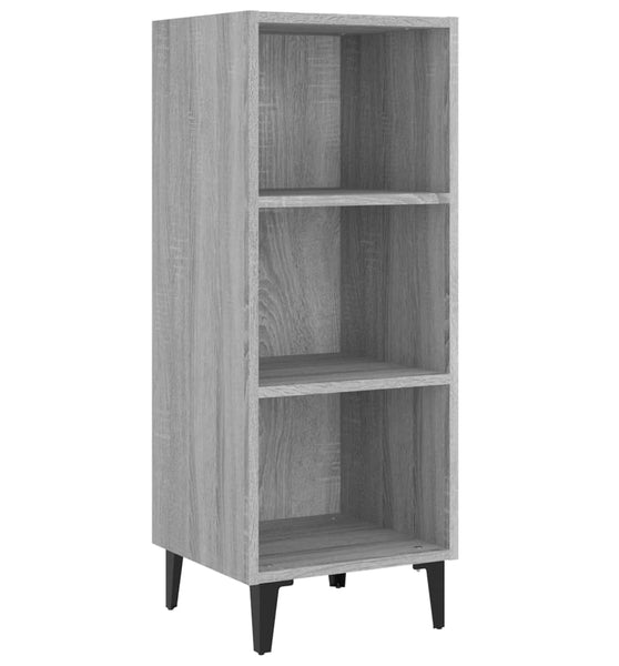 Sideboard Grau Sonoma 34,5x32,5x90 cm Holzwerkstoff