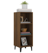 Sideboard Braun Eichen-Optik 34,5x32,5x90 cm Holzwerkstoff