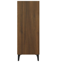 Sideboard Braun Eichen-Optik 34,5x32,5x90 cm Holzwerkstoff