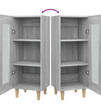 Sideboard Grau Sonoma 34,5x34x90 cm Holzwerkstoff