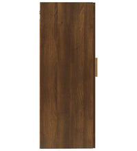 Wandschrank Braun Eichen-Optik 35x34x90 cm Holzwerkstoff