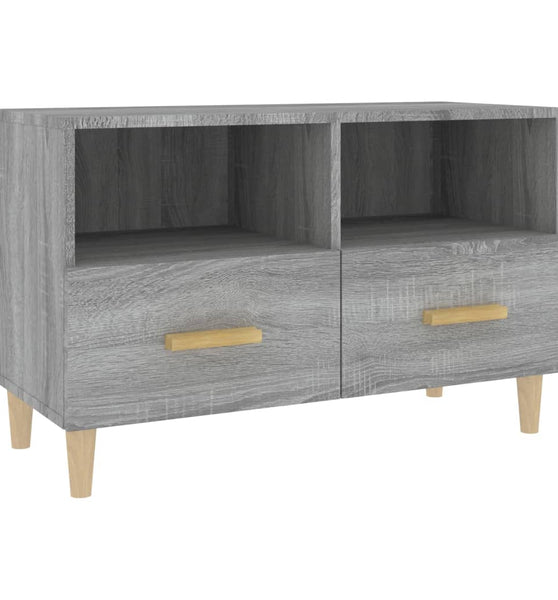 TV-Schrank Grau Sonoma 80x36x50 cm Holzwerkstoff