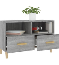 TV-Schrank Grau Sonoma 80x36x50 cm Holzwerkstoff