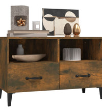 TV-Schrank Räuchereiche 80x36x50 cm Holzwerkstoff