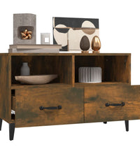 TV-Schrank Räuchereiche 80x36x50 cm Holzwerkstoff