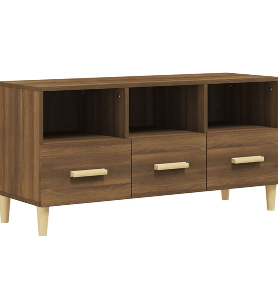 TV-Schrank Braun Eichen-Optik 102x36x50 cm Holzwerkstoff