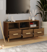 TV-Schrank Braun Eichen-Optik 102x36x50 cm Holzwerkstoff