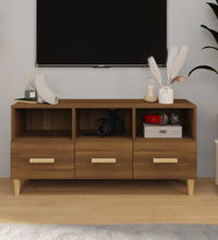 TV-Schrank Braun Eichen-Optik 102x36x50 cm Holzwerkstoff