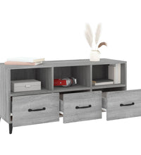 TV-Schrank Grau Sonoma 102x35x50 cm Holzwerkstoff