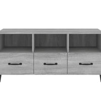 TV-Schrank Grau Sonoma 102x35x50 cm Holzwerkstoff