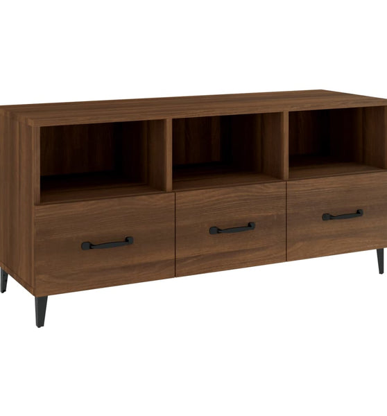 TV-Schrank Braun Eichen-Optik 102x35x50 cm Holzwerkstoff