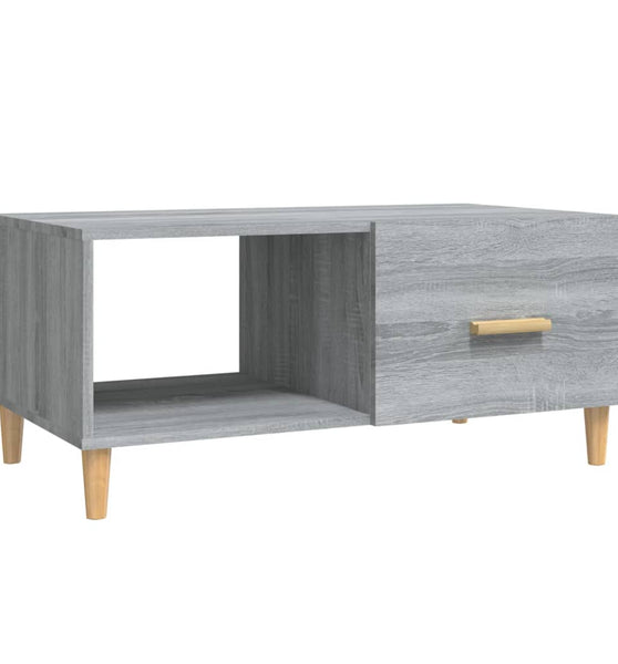 Couchtisch Grau Sonoma 89,5x50x40 cm Holzwerkstoff