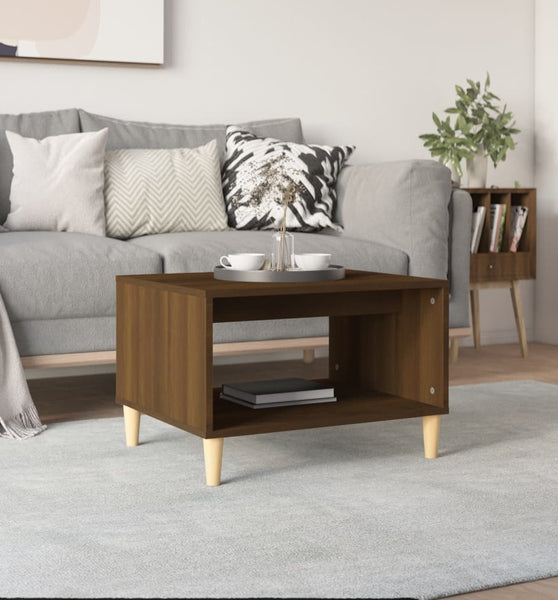 Couchtisch Braun Eichen-Optik 60x50x40 cm Holzwerkstoff