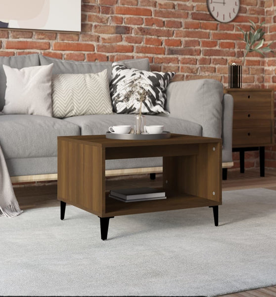 Couchtisch Braun Eichen-Optik 60x50x40 cm Holzwerkstoff