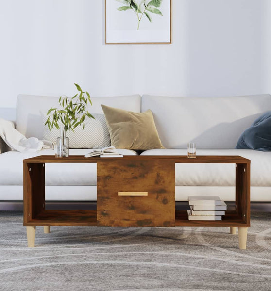 Couchtisch Räuchereiche 102x50x40 cm Holzwerkstoff