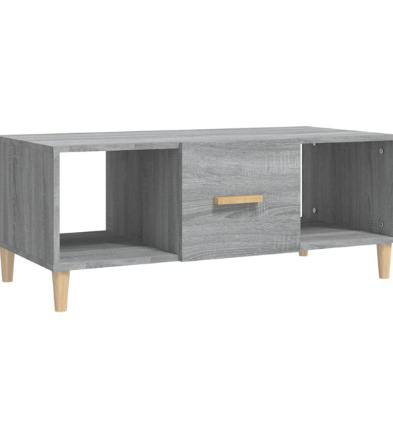 Couchtisch Grau Sonoma 102x50x40 cm Holzwerkstoff