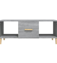 Couchtisch Grau Sonoma 102x50x40 cm Holzwerkstoff