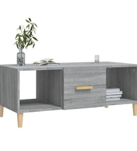 Couchtisch Grau Sonoma 102x50x40 cm Holzwerkstoff