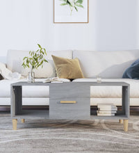 Couchtisch Grau Sonoma 102x50x40 cm Holzwerkstoff