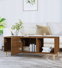 Couchtisch Braun Eichen-Optik 102x50x40 cm Holzwerkstoff