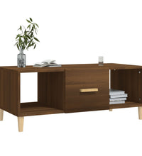 Couchtisch Braun Eichen-Optik 102x50x40 cm Holzwerkstoff
