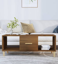 Couchtisch Braun Eichen-Optik 102x50x40 cm Holzwerkstoff