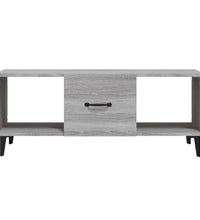 Couchtisch Grau Sonoma 102x50x40 cm Holzwerkstoff
