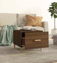 Couchtisch Braun Eiche 50x50x40 cm Holzwerkstoff