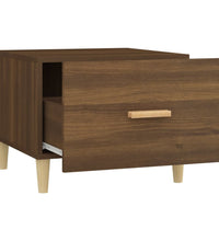 Couchtisch Braun Eiche 50x50x40 cm Holzwerkstoff