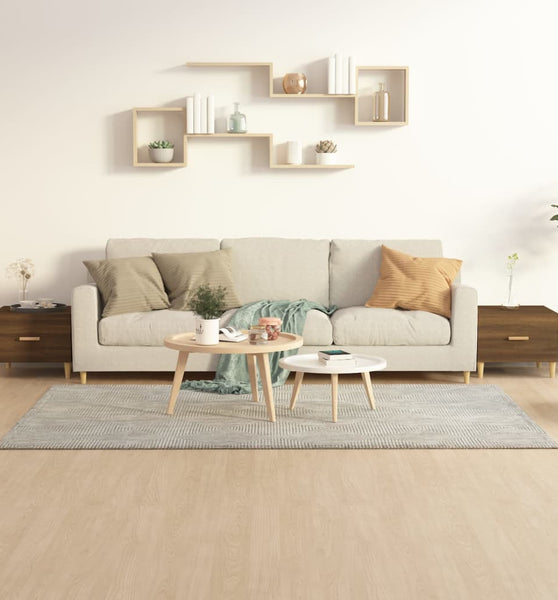 Couchtische 2 Stk. Braun Eichen-Optik 50x50x40 cm Holzwerkstoff
