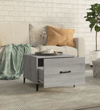 Couchtische mit Metallbeinen 2 Stk. Grau Sonoma 50x50x40 cm