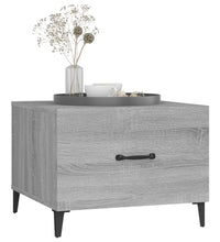Couchtische mit Metallbeinen 2 Stk. Grau Sonoma 50x50x40 cm
