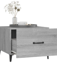 Couchtische mit Metallbeinen 2 Stk. Grau Sonoma 50x50x40 cm