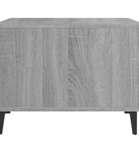 Couchtische mit Metallbeinen 2 Stk. Grau Sonoma 50x50x40 cm