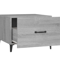 Couchtische mit Metallbeinen 2 Stk. Grau Sonoma 50x50x40 cm