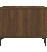 Couchtisch mit Metallbeinen Braun Eichen-Optik 50x50x40 cm