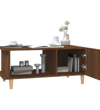 Couchtisch Braun Eichen-Optik 90x50x40 cm Holzwerkstoff