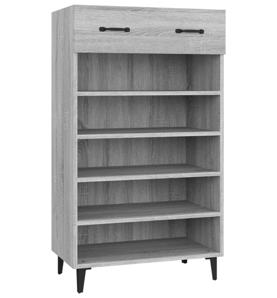 Schuhschrank Grau Sonoma 60x35x105 cm Holzwerkstoff