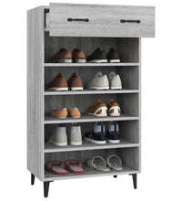 Schuhschrank Grau Sonoma 60x35x105 cm Holzwerkstoff