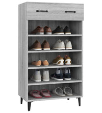 Schuhschrank Grau Sonoma 60x35x105 cm Holzwerkstoff