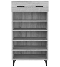 Schuhschrank Grau Sonoma 60x35x105 cm Holzwerkstoff